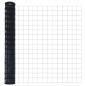 vidaXL Recinzione Euro con 7 pali flangiati, 1.4 x 10 m, in acciaio zincato