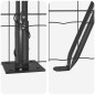 vidaXL Euro Fence con 7 Pali Flangiati 1 x 10 m in Acciaio Zincato