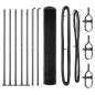 vidaXL Euro Fence con 7 Posti Flangiati 1,6 x 10 m in Acciaio Zincato vidaXL Euro Fence con 7 Posti Flangiati 1,6 x 10 m in Acciaio Zincato