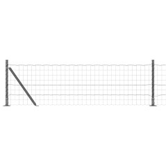 vidaXL Recinzione Euro con 13 posti flangiati, 0.4 x 50m in acciaio zincato