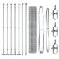 vidaXL Euro Fence con 7 Posti Flangiati 1.5x10 m in Acciaio Zincato