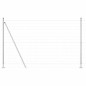 vidaXL Euro Fence con 7 Posti Flangiati 1,6 x 10 m in Acciaio Zincato