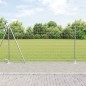 vidaXL Recinzione Euro con 7 Postazioni Flangiate 1,2 x 10 m in Acciaio Galvanizzato