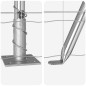 vidaXL Recinzione Euro con 7 pali flangiati, 0.6 x 10 m in acciaio zincato