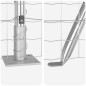 vidaXL Recinzione Euro con 13 posti flangiati, 0,4 x 25 m, in acciaio galvanizzato.