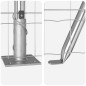 vidaXL Recinzione Euro con 7 Pali Flangiati 1x10 m Acciaio Zincato