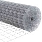vidaXL Recinzione Euro con 13 pali flangiati, 0.4 x 25m in acciaio zincato