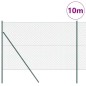 vidaXL Set di pali del recinto Verde 1.6 x 10 m Acciaio zincato vidaXL Set di pali del recinto Verde 1.6 x 10 m Acciaio zincato