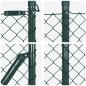 vidaXL Set di pali del recinto Verde 0.8 x 25 m Acciaio zincato
