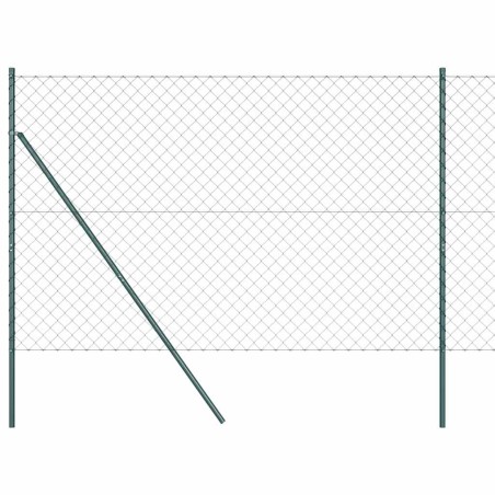 vidaXL Recinzione in Rete Metallica Verde 1.5 x 25 m Acciaio zincato
