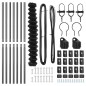 vidaXL Set di pali del recinto Grigio 1.5 x 10 m Acciaio zincato