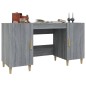 Scrivania Grigio Sonoma 140x50x75 cm in Legno Multistrato Scrivania Grigio Sonoma 140x50x75 cm in Legno Multistrato