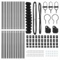 vidaXL Set di pali del recinto Grigio 1.4 x 25 m Acciaio zincato vidaXL Set di pali del recinto Grigio 1.4 x 25 m Acciaio zincato