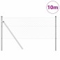 vidaXL Set di pali del recinto Argento 0.4 x 10 m Acciaio zincato vidaXL Set di pali del recinto Argento 0.4 x 10 m Acciaio zincato