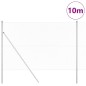 vidaXL Set di pali del recinto Argento 1.6 x 10 m Acciaio zincato vidaXL Set di pali del recinto Argento 1.6 x 10 m Acciaio zincato