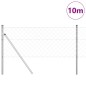vidaXL Set di pali del recinto Argento 0.6 x 10 m Acciaio zincato vidaXL Set di pali del recinto Argento 0.6 x 10 m Acciaio zincato