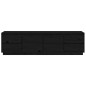 Mobile Porta TV Nera 176x37x47,5 cm in Legno Massello di Pino Mobile Porta TV Nera 176x37x47,5 cm in Legno Massello di Pino