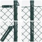 vidaXL Set di pali del recinto Verde 1.4 x 10 m Acciaio zincato