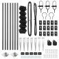 vidaXL Set di pali del recinto Grigio 1 x 10 m Acciaio zincato