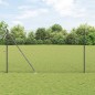 vidaXL Recinzione a Maglie Grigio 1.5 x 25 m Acciaio vidaXL Recinzione a Maglie Grigio 1.5 x 25 m Acciaio