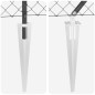 vidaXL Set di pali del recinto Grigio 1.6 x 25 m Acciaio zincato vidaXL Set di pali del recinto Grigio 1.6 x 25 m Acciaio zincato
