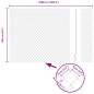 vidaXL Set di pali del recinto Grigio 1.6 x 25 m Acciaio zincato vidaXL Set di pali del recinto Grigio 1.6 x 25 m Acciaio zincato