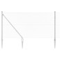 vidaXL Set di pali del recinto Argento 10 x 1.2 m Acciaio zincato