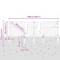 vidaXL Set di pali del recinto Argento 10 x 0.8 m Acciaio zincato vidaXL Set di pali del recinto Argento 10 x 0.8 m Acciaio zincato