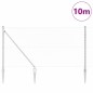 vidaXL Set di pali del recinto Argento 10 x 1 m Acciaio zincato vidaXL Set di pali del recinto Argento 10 x 1 m Acciaio zincato