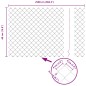 vidaXL Set di pali del recinto Argento 25 x 0.4 m Acciaio zincato