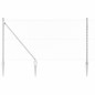 vidaXL Set di pali del recinto Argento 25 x 1 m Acciaio zincato vidaXL Set di pali del recinto Argento 25 x 1 m Acciaio zincato