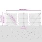 vidaXL Set di pali del recinto Argento 10 x 0.6 m Acciaio zincato vidaXL Set di pali del recinto Argento 10 x 0.6 m Acciaio zincato