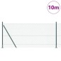 vidaXL Set di pali del recinto Argento 10 x 0.8 m Acciaio zincato vidaXL Set di pali del recinto Argento 10 x 0.8 m Acciaio zincato