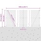 vidaXL Set di pali del recinto Argento 10 x 1.6 m Acciaio zincato vidaXL Set di pali del recinto Argento 10 x 1.6 m Acciaio zincato