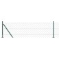 vidaXL Set di pali del recinto Argento 10 m x 0.4 m Acciaio zincato vidaXL Set di pali del recinto Argento 10 m x 0.4 m Acciaio zincato