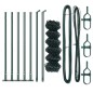 vidaXL Set di pali del recinto Argento 10 x 0.6 m Acciaio zincato vidaXL Set di pali del recinto Argento 10 x 0.6 m Acciaio zincato
