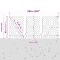 vidaXL Set di pali del recinto Argento 10 x 0.8 m Acciaio zincato vidaXL Set di pali del recinto Argento 10 x 0.8 m Acciaio zincato