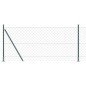 vidaXL Set di pali del recinto Argento 10 x 1 m Acciaio zincato vidaXL Set di pali del recinto Argento 10 x 1 m Acciaio zincato