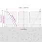 vidaXL Set di pali del recinto Argento 10 x 1 m Acciaio zincato vidaXL Set di pali del recinto Argento 10 x 1 m Acciaio zincato