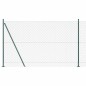 vidaXL Set di pali del recinto Argento 10 x 1.4 m Acciaio zincato