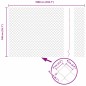 vidaXL Set di pali del recinto Argento 10 x 1.4 m Acciaio zincato
