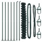 vidaXL Set di pali del recinto Argento 10 x 1.6 m Acciaio zincato vidaXL Set di pali del recinto Argento 10 x 1.6 m Acciaio zincato