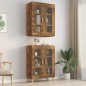 Armadietto Pensile a Parete Rovere Fumo 69,5x34x90 cm Armadietto Pensile a Parete Rovere Fumo 69,5x34x90 cm