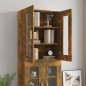 Armadietto Pensile a Parete Rovere Fumo 69,5x34x90 cm Armadietto Pensile a Parete Rovere Fumo 69,5x34x90 cm