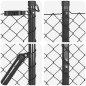 vidaXL Set di pali del recinto Argento 10 x 1.5 m Acciaio zincato vidaXL Set di pali del recinto Argento 10 x 1.5 m Acciaio zincato
