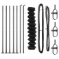 vidaXL Set di pali del recinto Argento 10 x 1.2 m Acciaio zincato vidaXL Set di pali del recinto Argento 10 x 1.2 m Acciaio zincato