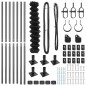 vidaXL Set di pali del recinto Argento 10 x 1.2 m Acciaio zincato vidaXL Set di pali del recinto Argento 10 x 1.2 m Acciaio zincato