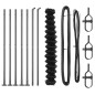 vidaXL Set di pali del recinto Argento 10 x 1.5 m Acciaio zincato vidaXL Set di pali del recinto Argento 10 x 1.5 m Acciaio zincato