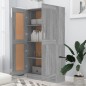 Libreria Grigio Sonoma 82,5x30,5x150 cm in Legno Multistrato Libreria Grigio Sonoma 82,5x30,5x150 cm in Legno Multistrato