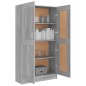 Libreria Grigio Sonoma 82,5x30,5x150 cm in Legno Multistrato Libreria Grigio Sonoma 82,5x30,5x150 cm in Legno Multistrato